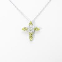 K18WG クロス サファイヤネックレス10％引き