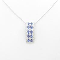 K18WG タンザナイトネックレス