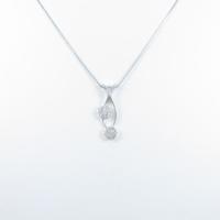 K18WG ダイヤモンドネックレス