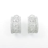 K18WG ダイヤモンドピアス