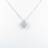 K18WG パヴェ ダイヤモンドネックレス