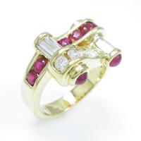 K18YG ルビーリング10％引き