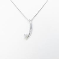 PT／K18WG ダイヤモンドネックレス5％引き