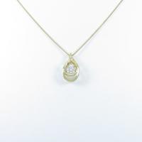 【新品】K18YG ダイヤモンドネックレス 0．364ct・H・SI2・VERYGOOD