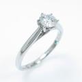 プラチナダイヤモンドリング 0．318ct・I・SI1・3EXT・H＆C