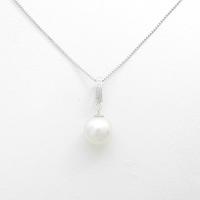 K18WG アコヤパールネックレス