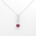 PT ハート ルビーネックレス10％引き