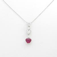 PT ハート ルビーネックレス10％引き