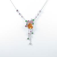 タサキ カラーストーンネックレス