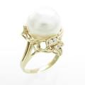 K18YG シロチョウパールリング