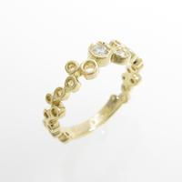 アガット ダイヤモンドピンキーリング