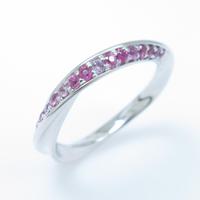 スタージュエリー ピンクサファイヤリング