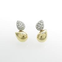 K18YG／K18WG ダイヤモンドピアス
