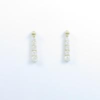 K18YG ダイヤモンドピアス