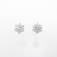 【リメイク】プラチナダイヤモンドピアス 0．329ct・0．330ct・G・I1・GOOD