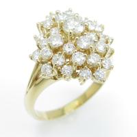 K18YG パヴェ ダイヤモンドリング