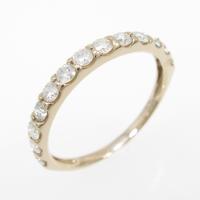 K18PG ハーフエタニティ ダイヤモンドリング