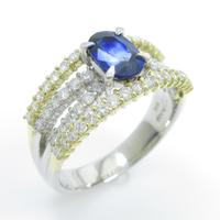 PT／K18YG サファイヤリング