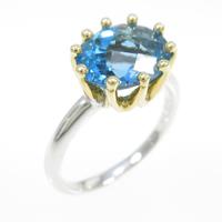 K18WG／K18YG ブルートパーズリング