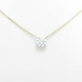 PT／K18YG ダイヤモンドネックレス 0．53ct・D・VS2・3EXT