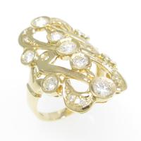 K18YG ダイヤモンドリング