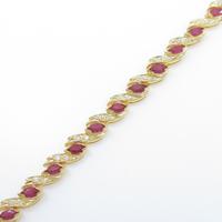 750YG ルビーブレスレット