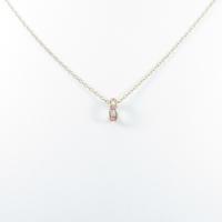 K18PG ピンクサファイヤネックレス