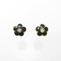 パスクワレ ブルーニ フラワー エナメルピアス