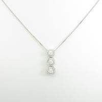 K18WG ダイヤモンドネックレス