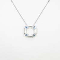 K18WG ダイヤモンドネックレス