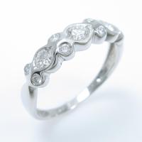 K18WG ダイヤモンドリング