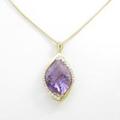K18YG アメジストネックレス