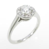 4゜C ダイヤモンドリング 0．303ct・E・VVS2・EX H＆C