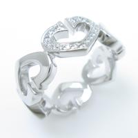 カルティエ Cハート 1P リング