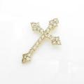 K18YG クロス ダイヤモンドペンダント