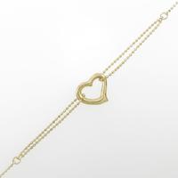 K18YG ハート ブレスレット