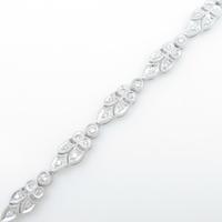 K18WG ダイヤモンドブレスレット