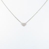 アガット ハート ダイヤモンドネックレス