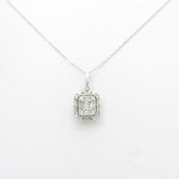 K18WG ダイヤモンドネックレス