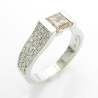 K18WG ダイヤモンドリング