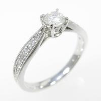【リメイク】プラチナダイヤモンドリング 0．200ct・E・VS1・G