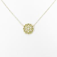 【リメイク】K18YG フラワー ダイヤモンドネックレス20％引き