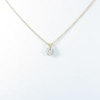 【リメイク】K18YG ダイヤモンドネックレス 0．484ct・J・I1・GOOD