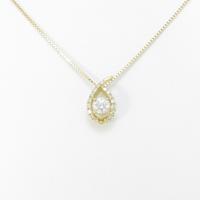 【新品】K18YG ダイヤモンドネックレス 0．245ct・G・SI2・VG