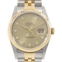 ロレックス 16233G． デイトジャスト SSxYG 自動巻