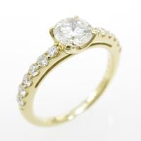 K18YG ダイヤモンドリング 0．474ct・F・VVS2・GOOD