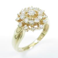 K18YG ダイヤモンドリング