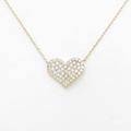 サマンサティアラ ハート パヴェ ダイヤモンドネックレス