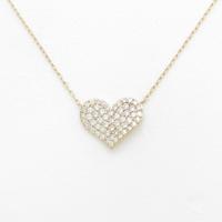 サマンサティアラ ハート パヴェ ダイヤモンドネックレス