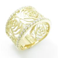 K18YG ダイヤモンドリング